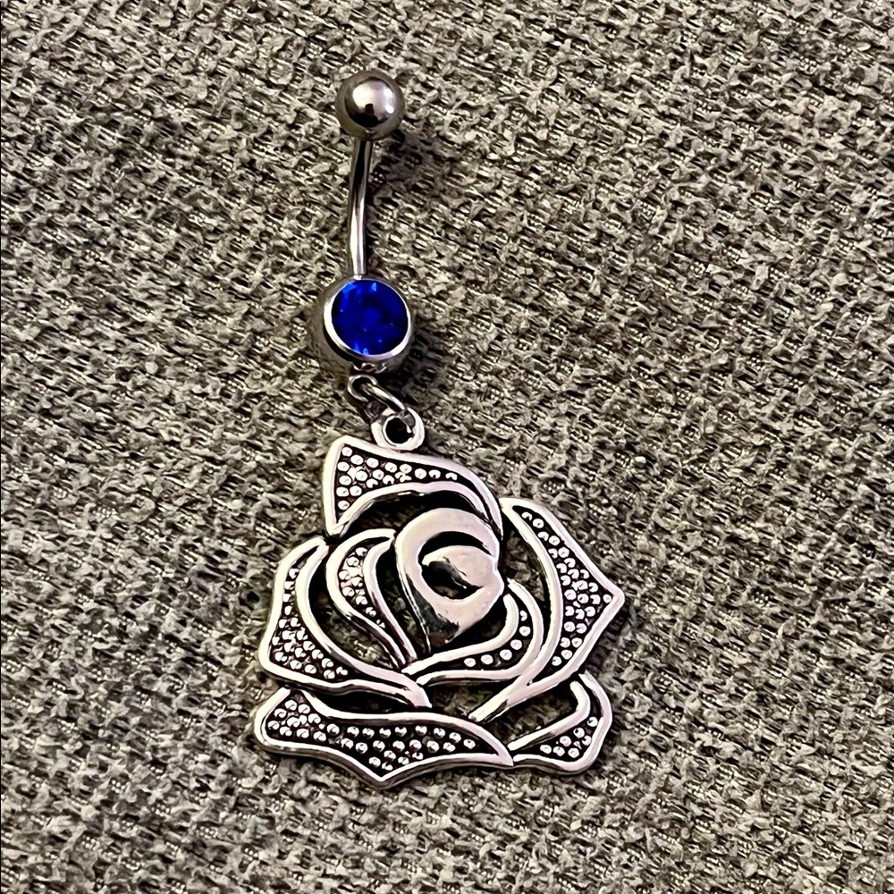 Rose Navel Ring